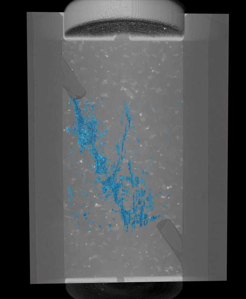 3 dimesional rendering of rock sample.