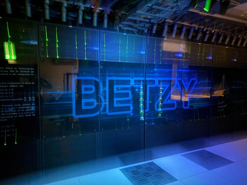 Close up of supercomputer Betzy.