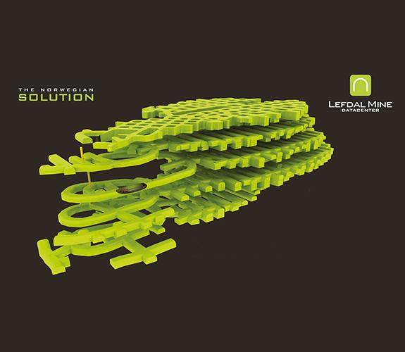 Model of Lefdal Mine Data Centers.