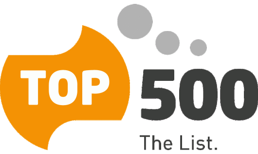 TOP 500 the list. Logo. 
